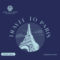Paris Travel Booking Instagram Post Design