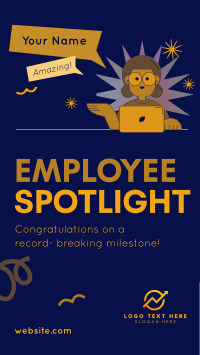 Employee Milestone Spotlight Instagram Story