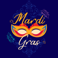 Decorative Mardi Gras Linkedin Post Design