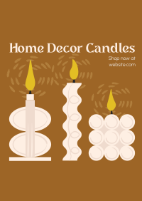 Home Decor Candles Poster