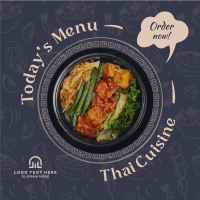 Thai Cuisine Instagram Post
