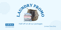 Laundry Delivery Promo Twitter Post