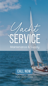 Yacht Maintenance Service TikTok Video Design