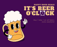 It's Beer Time Facebook Post Design