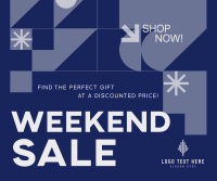 Geometric Weekend Sale Facebook Post