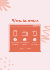 Order Process Tutorial Poster