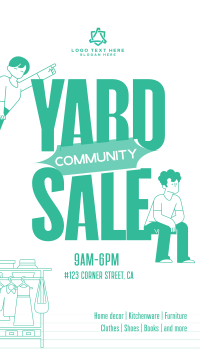 Community Yard Sale TikTok Video