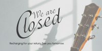 We're Closed Twitter Post