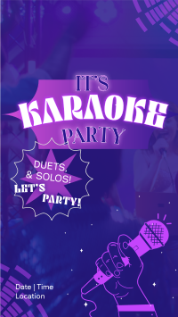 Karaoke Party Nights Instagram Reel Image Preview