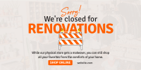 Closed for Renovations Twitter Post