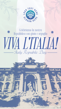 Vintage Italian Republic Day Instagram Story Design