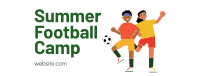 Summer Football Camp Facebook Cover Image Preview