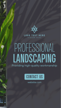 Professional Landscaping  Facebook Story