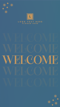 Gradient Sparkly Welcome Instagram Reel Image Preview