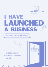 Minimalist Business Launch Flyer