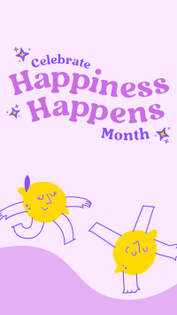 Celebrate Happiness Month Facebook Story