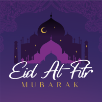 Starry Eid Al-Fitr Linkedin Post Design