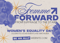 Femme Equality Greeting Postcard