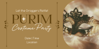 Purim Costume Party Twitter Post