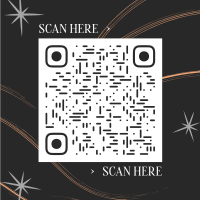 Midnight Sparkle QR Code Design