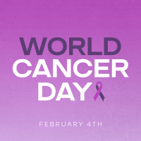 Minimalist World Cancer Day Linkedin Post