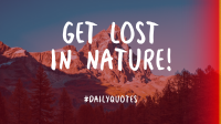 Get Lost In Nature Facebook Event Cover