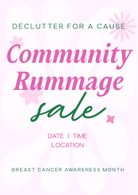 Minimalist Fundraising Sale Flyer