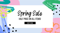 Colorful Spring Sale Facebook Event Cover