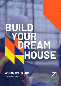 Dream House Construction Poster