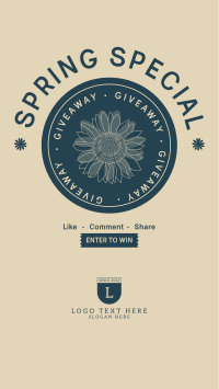 Spring Giveaway Instagram Story