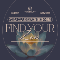 Yoga Lotus Zen Instagram Post Design