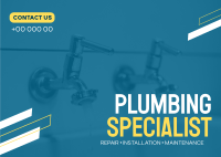 Plumbing Specialist Postcard