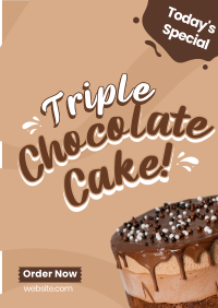 Triple Chocolate Cake Flyer