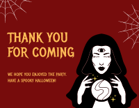 Spooky Witch Thank You Card