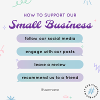 Support Small Business Instagram Post