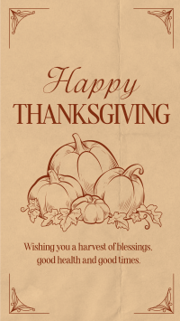 Thanksgiving Greeting Instagram Reel Image Preview