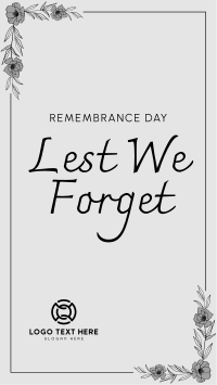 Remembrance Day Instagram Story