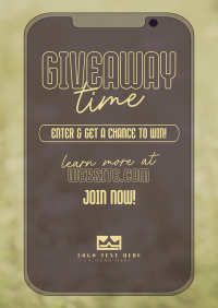 Monoline Phone Giveaway Poster