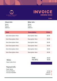 Generic Business Brand Identity Invoice Image Preview