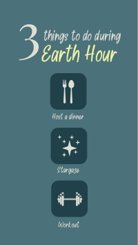 Earth Hour Activities Facebook Story