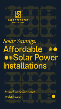 Solar Power Installations Instagram Story