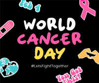 Cancer Day Stickers Facebook Post