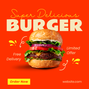 The Burger Delight Instagram Post Image Preview