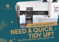 Quick Cleaning Service Postcard