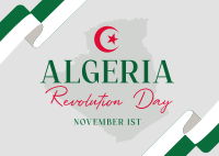 Algerian Revolution Postcard