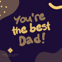 Dad's Day Doodle Instagram Post Design