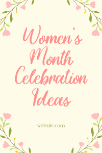 Floral Womens Day Pinterest Pin