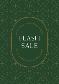 Anniversary Flash Sale Poster