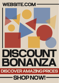 Bauhaus Discount Bonanza Flyer Design