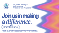 Fluid Gradient Fundraising Animation